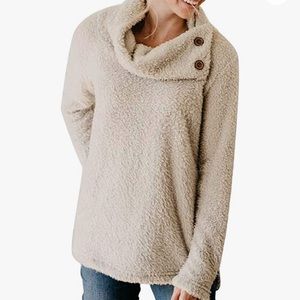 Cowlneck Sherpa pullover